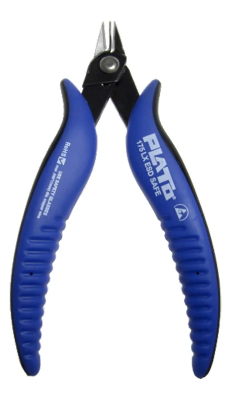Plato 175LX Ergonomic Lead Shear Cutter, Safety Guard, ESD-Safe Handle