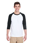 Gildan Men's Heavy Cotton? 3/4-raglan Sleeve T-shirt Free Shipping!