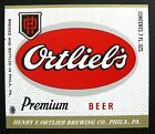 Ortlieb Brewing ORTLIEB'S PREMIUM BEER label PA 7oz Var. #2 - Union bug on left