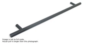 LG Sourcing Cabinet Drawer or Door Pulls 18-7/8" EuroStyle Matt Black LOT of 5 - Picture 1 of 1