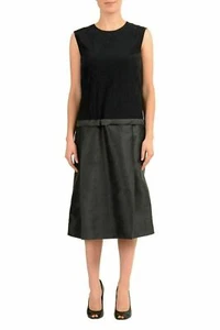 Maison Margiela 4 100% Silk Multi-Color Women's Sheath Dress US M IT 42 - Picture 1 of 5