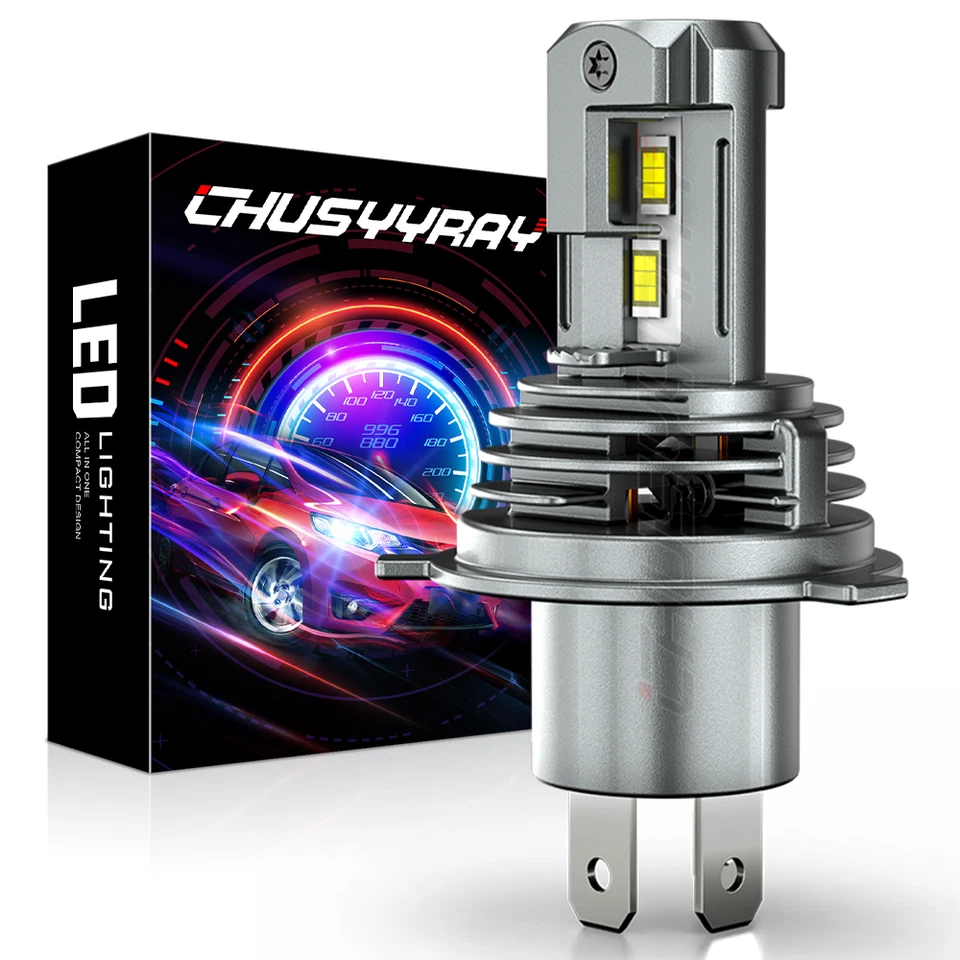 1x Motorcycle H4 6000K LED Headlight Bulbs Lights for Honda ATC200X 1983-1987 — 第 1/4 张图片