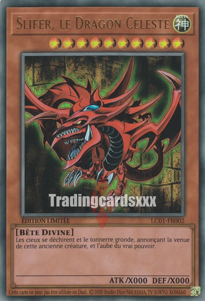 Yu-Gi-Oh! Slifer, le Dragon Céleste : UR LC01-FR002 - Photo 1/1