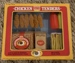NUEVO Juego de Licitaciones de Pollo Burger King Restaurante Comida Realista 1987 RARO - Imagen 1 de 6