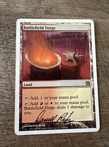 MTG - Battlefield Forge - Near Mint SIGNED BY Darrell Richie - Picture 1 of 4