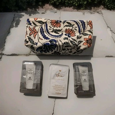 NOVO Lote Sisley de 16 Amostras Autênticas de Creme/Loção para Cuidados com a Pele com Bolsa de Maquiagem - Imagem 1 de 4