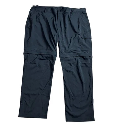 Pantalón Convertible Columbia Mujer Clásico Talla 24W Negro Plateado Ridge Cremallera Pierna Foto 1 de 4