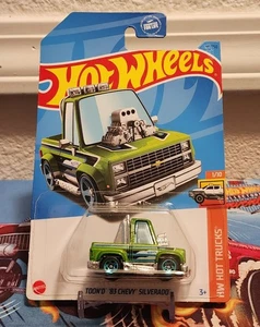 🔥Hot Wheels HW Hot Trucks 1/10 Toon'D '83 Chevy Silverado 93/250 grün🔥 - Bild 1 von 3