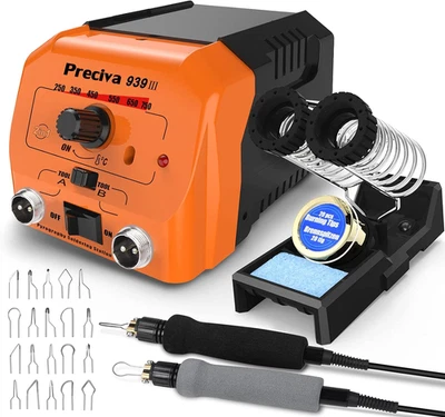 Kit Pirografia Legno, 40W 250-750℃ Pirografo per Legno Professionale Regolabile  - Immagine 1 di 4