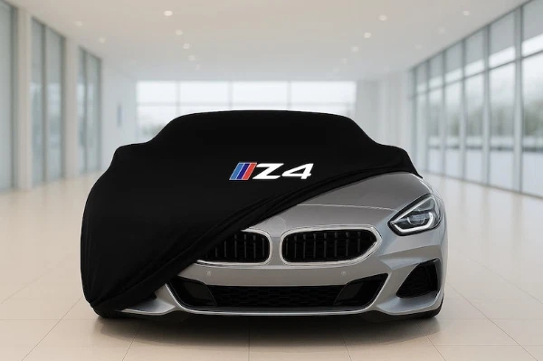 Black Car Cover For BMW Z4 Class Dust Proof Windproof  Combing Soft Indoor Car Foto 1 de 4