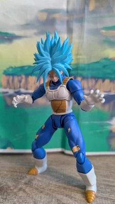 100% Único Personalizado Oficial Bandai SSB Future Trunks Figuarts SHF CARACOL RUN pelo Foto 1 de 4