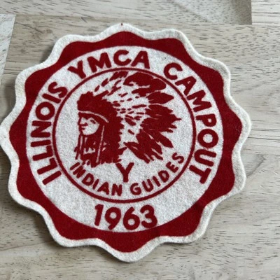 Parche vintage 1963 Illinois YMCA campamento guías indios. NOS Foto 1 de 4