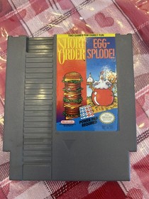 Short Order Egg-Splode! Original Nintendo System NES Game Cart Only Authentic