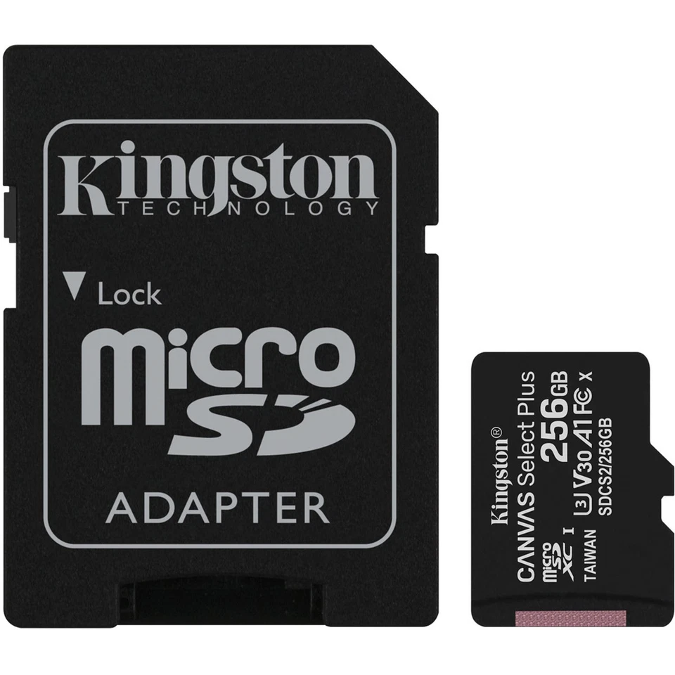 Kingston Technology Canvas Select Plus 256 GB microSDXC UHS-I Clase 10 Memoria Coche Foto 1 de 1