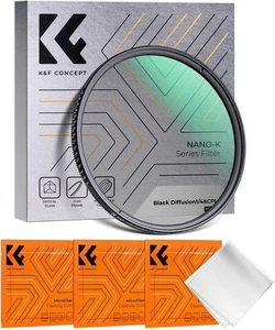 K&F CONCEPT 2in1 Black Diffusion 1/4 & CPL Circular Polarizing Polarizer Filter - Picture 1 of 98
