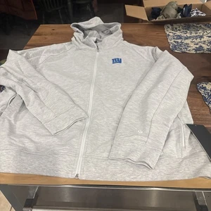 PARA HOMBRES LuluLemon NFL New York Giants Sudadera con Capucha GRIS Cremallera Completa -Talla 3XL NUEVA CON ETIQUETAS - Imagen 1 de 9