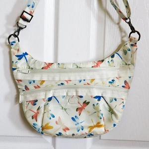 Lug Hippy Crossbody Sling Shoulder Bag Dragonfly Print RFID Adjustable Strap - Picture 1 of 11