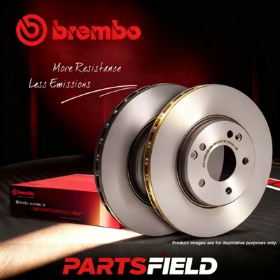 1 Pair Brembo Front Disc Rotors for Porsche Cayenne 9PA 203-2010 330mm - image 1 of 4