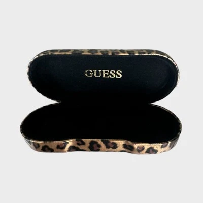 GUESS Hard Leopard Print Glasses Case - Image 1 of 4