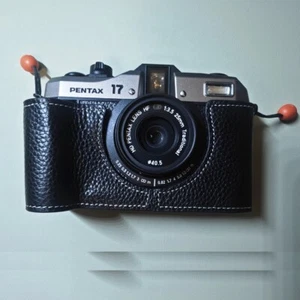 2025 Handmade Genuine Leather Half Camera Case Covers Protection For Pentax 17 - Picture 1 of 29
