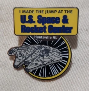 US Space & Rocket Center Pin Huntsville Space Camp Star Wars Millennium Falcon - Picture 1 of 3