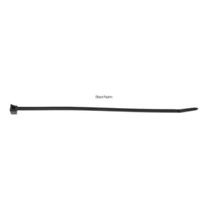 Brida de cable negra con rieles de sujeción - Longitud 203 mm (8") - 25 piezas - Imagen 1 de 1