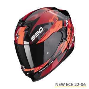 Casco integrale moto Scorpion Exo 520 EVO COVER rosso red helmet - Picture 1 of 1