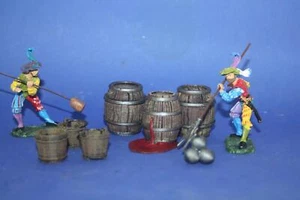90788 Diorama Accessori, Barili di Legno, Secchio da Collezione 7cm, Resina/Plastica - Foto 1 di 4