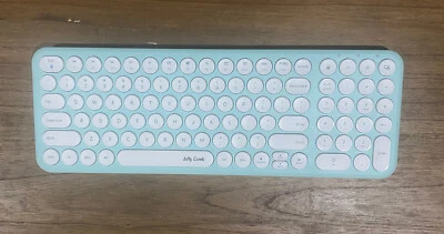 Jelly Comb Green 2.4G Slim Ergonomic Wireless Keyboard  - Image 1 of 2