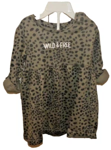 Fox Army Green Drees Print Blouse Clothe & Stone For Girls 24 M - Picture 1 of 5
