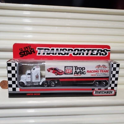Matchbox White Rose #66 Lake Speed Tropartic 1991 Cy104 Super Star Transporter  Foto 1 de 4