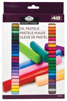 Set Of 48 Oil Pastels Quality Pigment Assorted Colour Artists Drawing Sketching - image 1 of 4