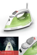 BLACK+DECKER Easy Steam Anti-Drip Compact Steam Iron, Green, IR02V