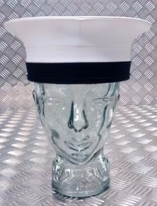 British Royal Navy Issue RN Sailors Pork Pie Hat Class II with Marks & Defects. - Picture 1 of 8