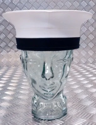 Sombrero de pastel de cerdo marineros edición RN clase II con marcas y defectos de la Marina Real Británica Foto 1 de 4