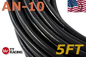 -10 AN 5/8" 16mm Push On Loc Lock Fuel Hose Black for Lubricants, Oils 5ft 1.5m - Foto 1 di 3