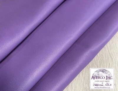 Avetco Economy Lamb Sheep Nappa 软皮革皮 2 盎司 LAVENDER — 第 1/4 张图片