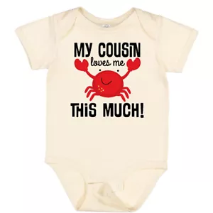 Inktastic My Cousin Loves Me Boys Baby Bodysuit Childs Girls New Big One-piece - Picture 1 of 13