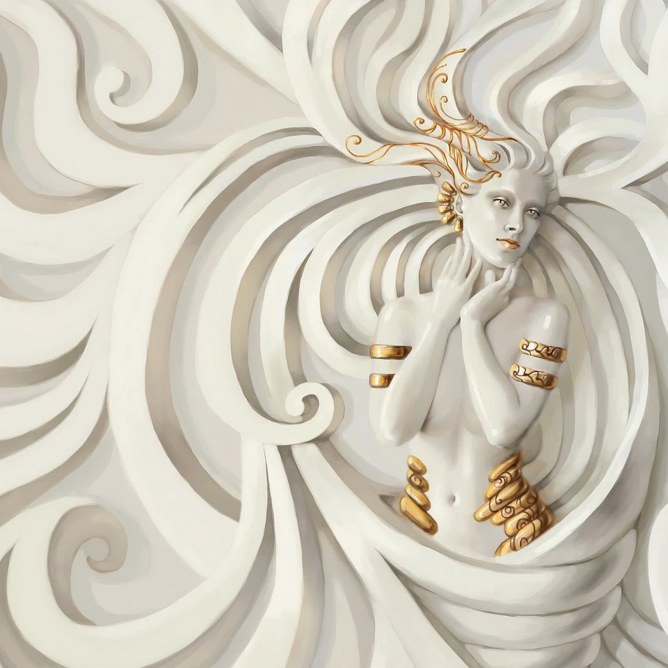 Medusa Fototapete 3D EFFEKT Tapete Vlies RELIEF Modern Frau Gold VLIESTAPETE - Bild 1 von 1