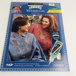 Color Point Paint Stitching 93231 Victorian Lace Pattern Pages Barbara Baatz - Picture 1 of 10