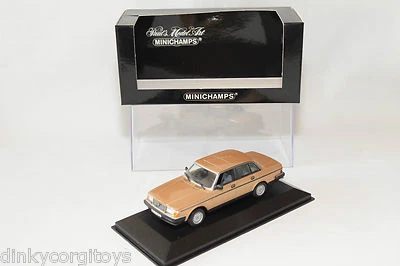 . MINICHAMPS VOLVO 240GL 240 GL 1986 ORO METALLIZZATO COME NUOVO IN SCATOLA - Immagine 1 di 4