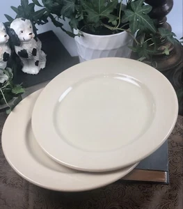 Set 2 Adobe Ware Syracuse China Tan Dinner or Salad Plates Restaurant Ware USA - Picture 1 of 7