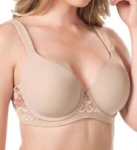 Leading Lady Demi Contour Underwire Bra 5214 Beige 46B lace&padded new /not worn