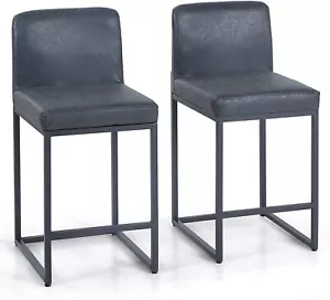 Bar Stools Set of 2 Counter Height Dining Chair Barstool Kitchen Island Barstool - Picture 1 of 22