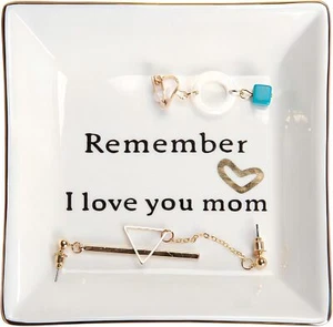 HOME SMILE Ceramic Ring Dish Jewelry Tray for Mom Sister Friends - Picture 1 of 7
