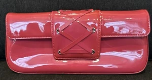 Charles David Lackleder kleine Clutch Fuchsia Handtasche Handtasche sehr gepflegt!! - Bild 1 von 8