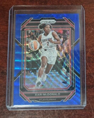 2023/24 Panini Prizm WNBA - AARI MCDONALD - BLUE WAVE PRIZM - #5 - Dream - Image 1 of 2