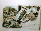 Flühen. Gruss aus.., Schweiz. Alte Ansichtskarte / Lithographie farbig, gel. 189