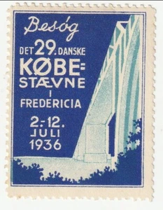 Dänemark - Fredericia Fair (?) Etikett 1936 (M) - Bild 1 von 1