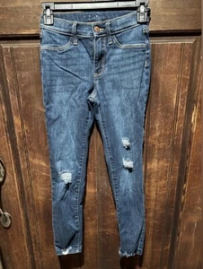 Old Navy Distressed Ballerina Jeans, size 12, adjustable waist, VGUC - Picture 1 of 4